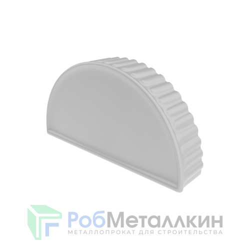 Заглушка торцевая для конька полукруглого малого Полиэстер RAL 7035
