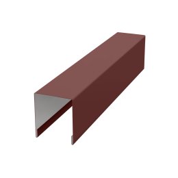 Планка для забора П-образная С20 MAT RAL 8017