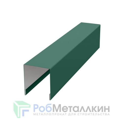 Планка для забора П-образная С20 Пурал RAL 6005