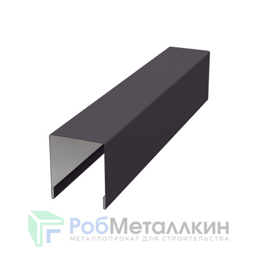 Планка для забора П-образная С21 MAT RAL 8019