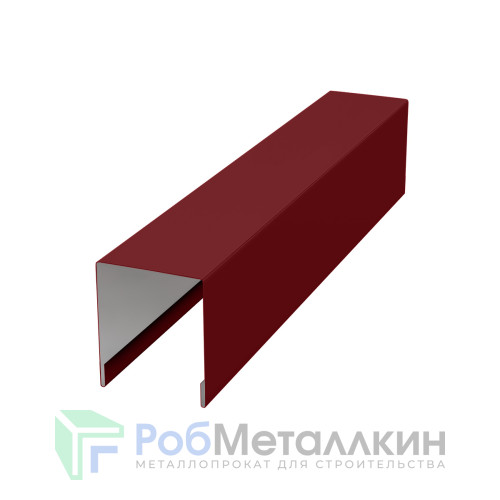 Планка для забора П-образная С21 Полиэстер двусторонний RAL 3005