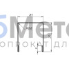 Планка для забора П-образная С21 Полиэстер RAL 6005