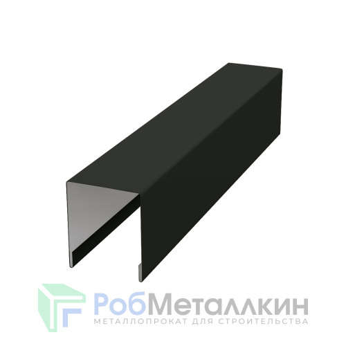 Планка для забора П-образная С21 Пурал RAL 9005