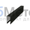Планка для забора П-образная С8 MAT двусторонний RAL 9005