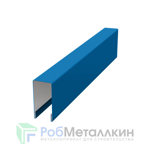 Планка для забора П-образная С8 MAT RAL 5005