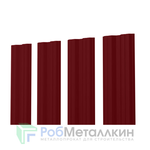 Евроштакетник М-образный 0.4 Полиэстер RAL 3005