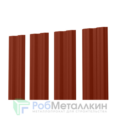 Евроштакетник М-образный 0.4 Полиэстер RAL 3009