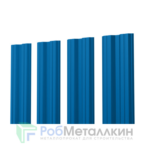 Евроштакетник М-образный 0.45 Полиэстер RAL 5005