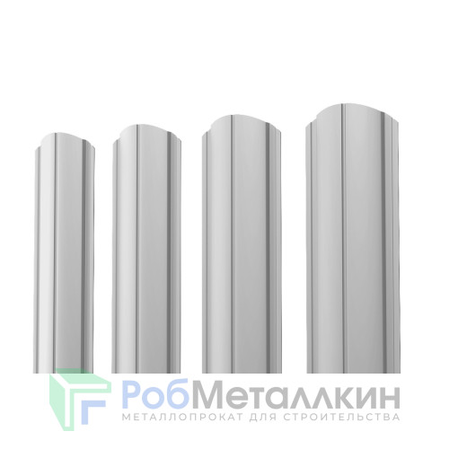 Евроштакетник ПД-образный фигурный 0.4 Цинк