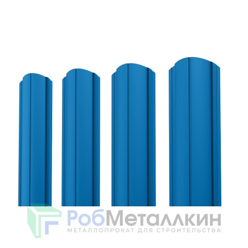 Евроштакетник ПД-образный фигурный 0.5 MAT RAL 5005