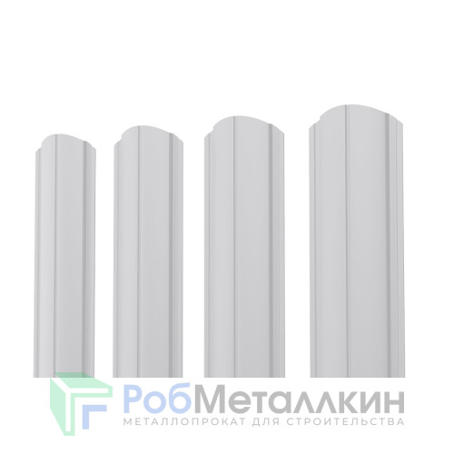 Евроштакетник ПД-образный фигурный 0.5 Полиэстер RAL 7047