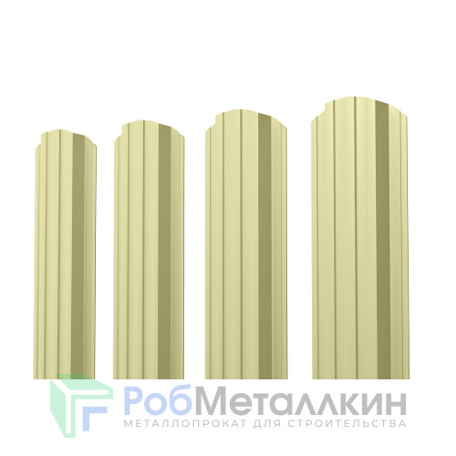 Евроштакетник П-образный фигурный 0.5 Полиэстер RAL 1014