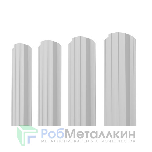 Евроштакетник П-образный фигурный 0.5 Полиэстер RAL 7035