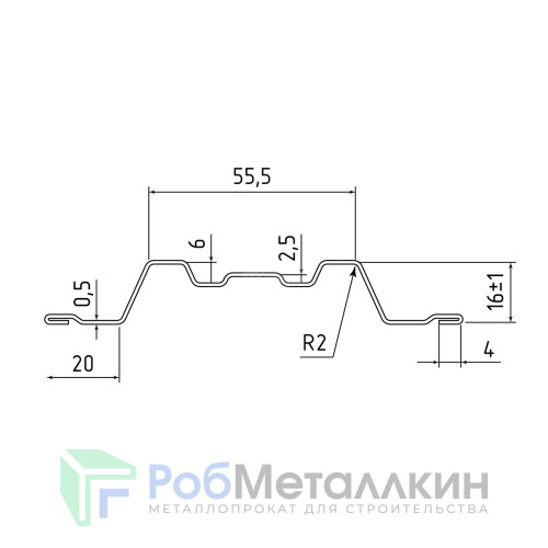 Евроштакетник П-Премиум фигурный 0.35 Полиэстер RAL 5005