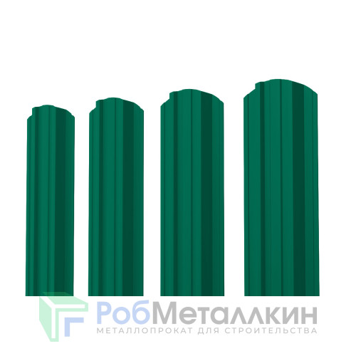 Евроштакетник П-Премиум фигурный 0.5 Полиэстер RAL 6029