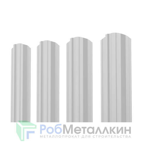 Евроштакетник П-Премиум фигурный 0.5 Полиэстер RAL 7035