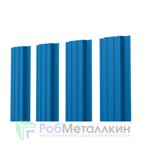 Евроштакетник П-образный прямой 0.35 Полиэстер RAL 5005
