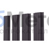 Евроштакетник П-образный прямой 0.5 MAT RAL 8019