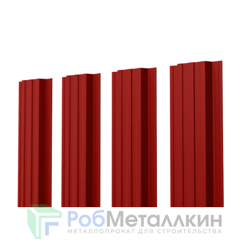 Евроштакетник П-образный прямой 0.5 Полиэстер RAL 3011