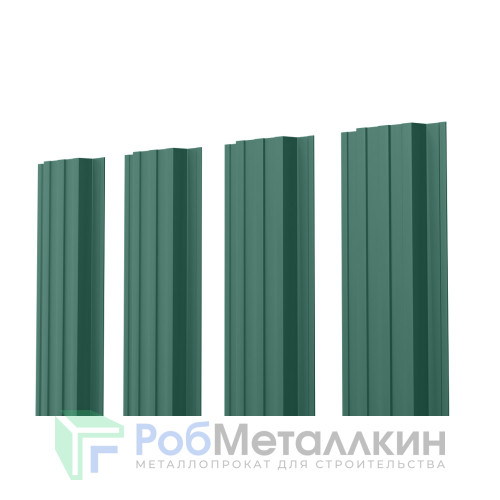 Евроштакетник П-образный прямой 0.5 Полиэстер RAL 6005