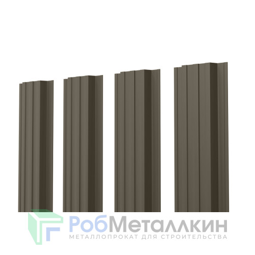 Евроштакетник П-образный прямой 0.5 Пурал RR-32