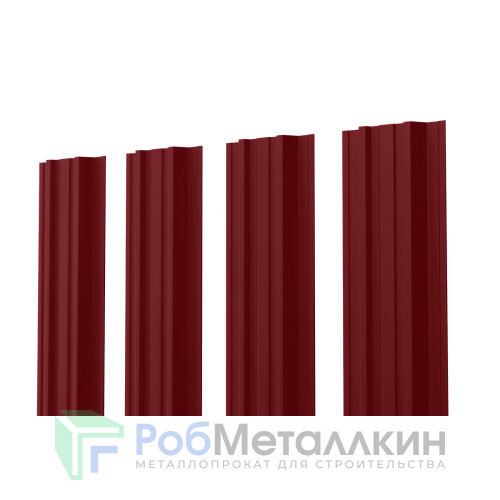 Евроштакетник П-Премиум прямой 0.45 Полиэстер RAL 3005