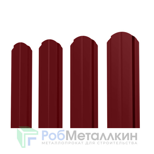 Евроштакетник В.К. фигурный 0.35 Полиэстер RAL 3005