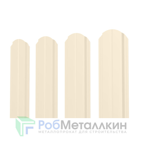 Евроштакетник В.К. фигурный 0.4 Полиэстер RAL 1015