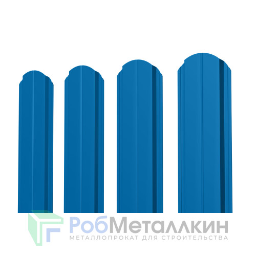 Евроштакетник В.К. фигурный 0.5 Полиэстер RAL 5005