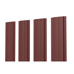 Евроштакетник В.К. прямой 0.45 Полиэстер RAL 8017