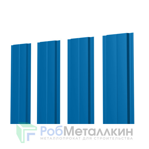Евроштакетник В.К. прямой 0.5 MAT RAL 5005