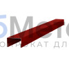 Профиль П-образный вертикальный направляющий (боковой) Порошковый окрас RAL 3011 Гладкая