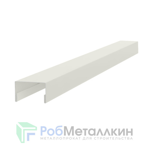 Профиль П-образный вертикальный направляющий (боковой) Порошковый окрас RAL 9002 Гладкая