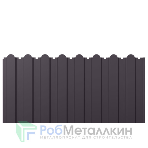 Профнастил фигурный С-20А 0.45 Полиэстер двусторонний RAL 8019