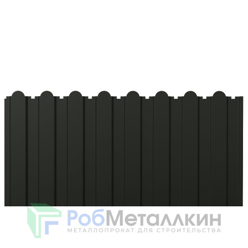 Профнастил фигурный С-20А 0.45 Полиэстер RAL 9005