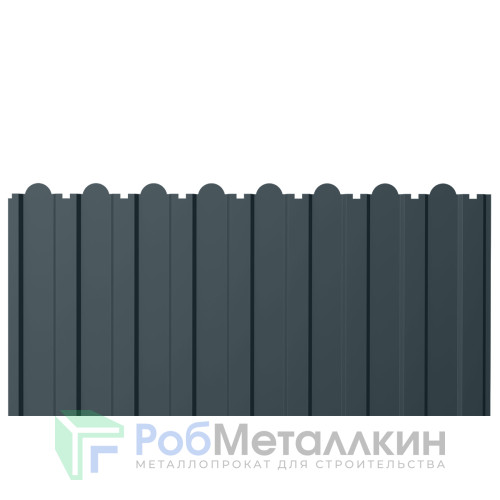 Профнастил фигурный С-20В 0.45 Полиэстер RAL 7016