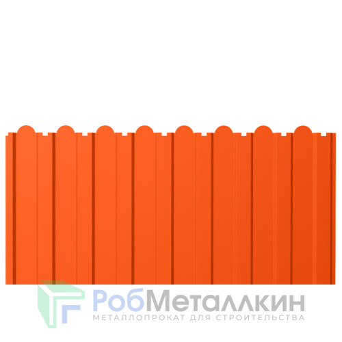 Профнастил фигурный С-20В 0.5 Полиэстер RAL 2004