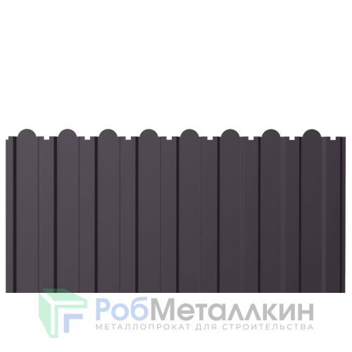 Профнастил фигурный С-20В 0.5 Полиэстер RAL 8019