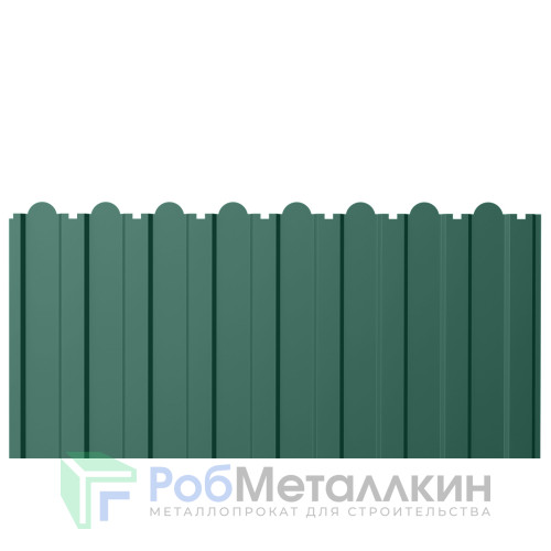 Профнастил фигурный С-20В 0.5 Пурал RAL 6005