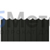 Профнастил фигурный С-20В 0.5 Пурал RAL 9005