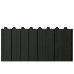 Профнастил фигурный С-20В 0.5 Пурал RAL 9005