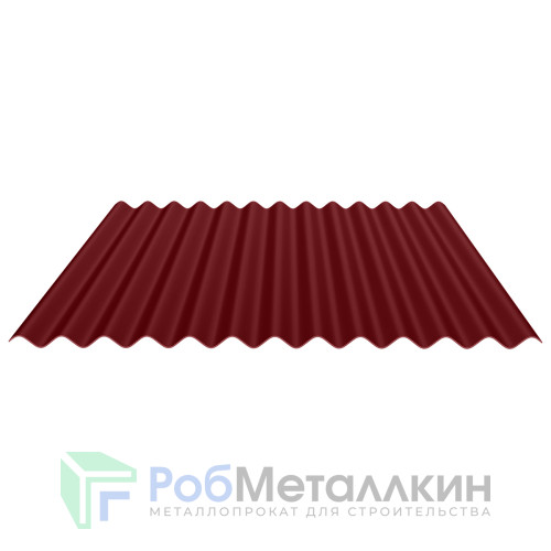 Профнастил гофрированный лист С-18 0.45 Полиэстер двусторонний RAL 3005