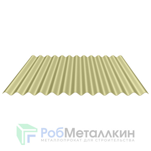 Профнастил гофрированный лист С-18 0.5 Полиэстер RAL 1014