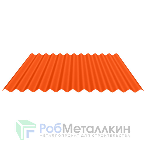Профнастил гофрированный лист С-18 0.5 Полиэстер RAL 2004