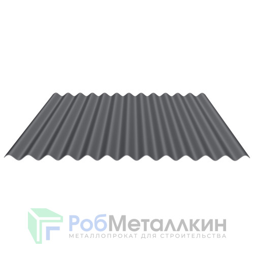 Профнастил гофрированный лист С-18 0.5 Пурал RAL 7024