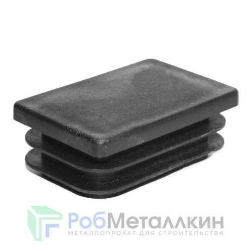 Заглушка для проф-трубы черная 60х40 мм